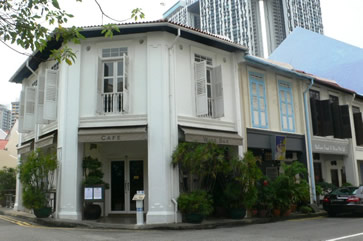 シンガポールの特徴的なショップハウス